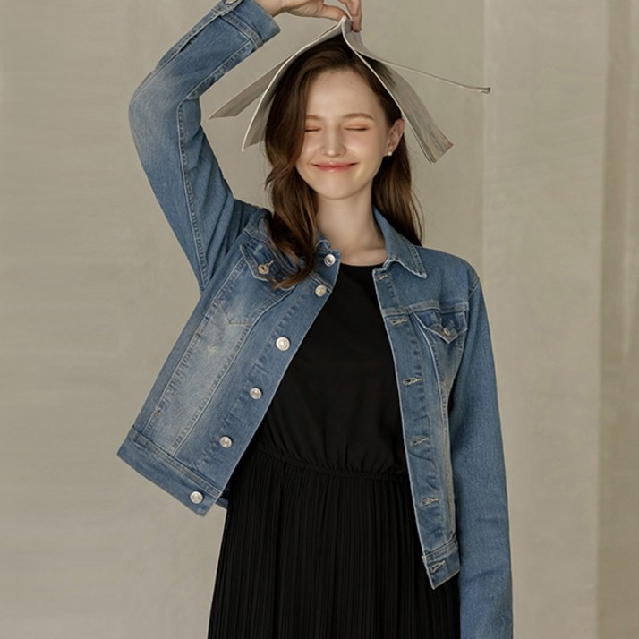 [뮤즈린] 밀드 데일리 스판 청자켓