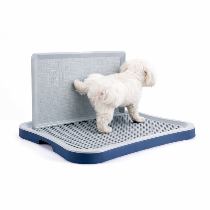 멍담 강아지 마킹 벽 배변판 분리세척 애견 화장실, 블루그레이, 1개