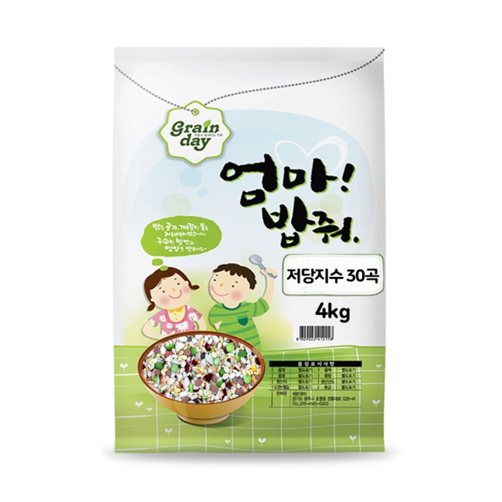 당의신 저당지수 30곡 혼합잡곡, 4kg, 1개