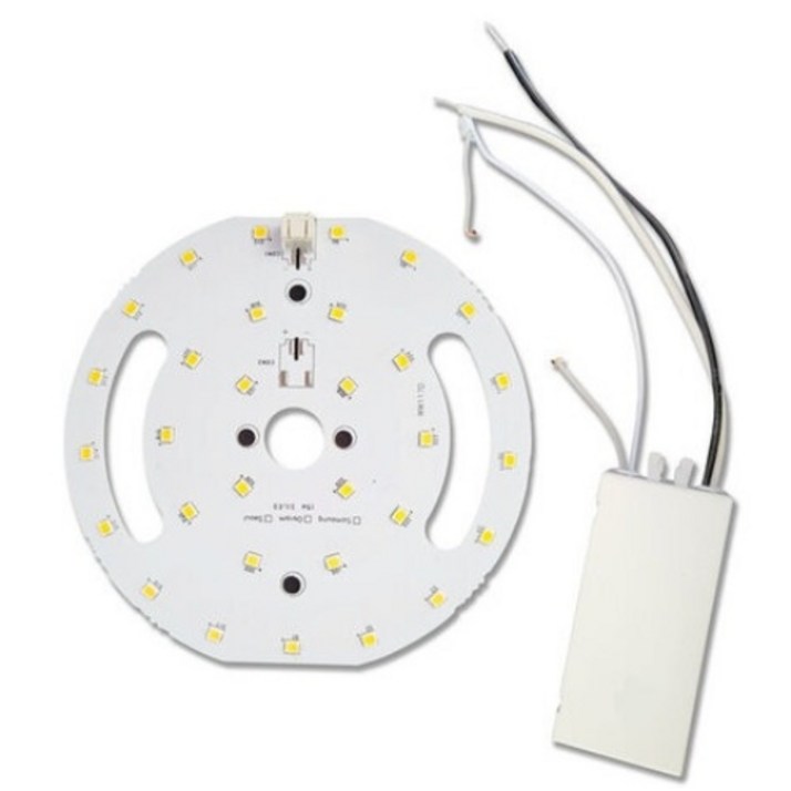 MD 원형 직부 모듈 세트 15W 백색 리폼 교체 LED