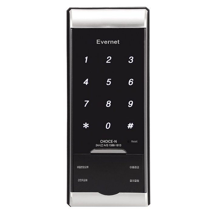 에버넷 디지털도어락 현관문 보조키 비밀번호 터치형 자가설치 CHOICE-N, 고객직접설치, CHOICE-N