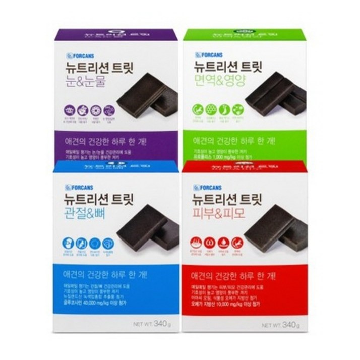 [파인펫] 강아지인기영양제 초특가행사!! 포켄스 뉴트리션 트릿 340g x 2세트 골라담기, 관절&뼈, 2개