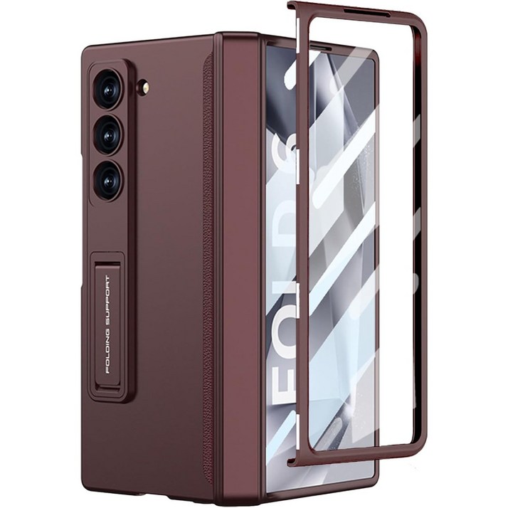 헤미션 갤럭시 Z폴드6/Z폴드7 힌지보호 풀커버 케이스 마그네틱 강화유리보호필름 DC01