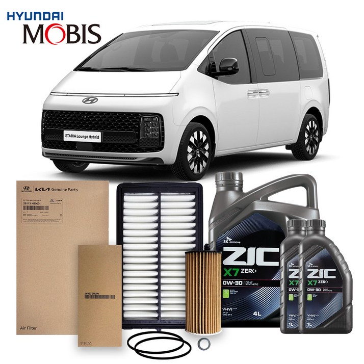 스타리아 LPG 3.5 (21년식 이후) 순정필터+지크합성유 6L, 3.5L, 1개