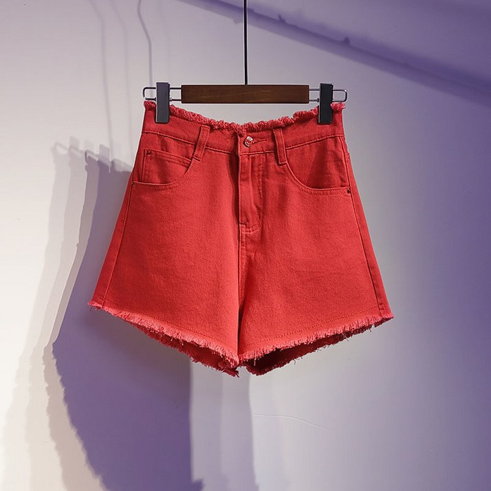 YM 데님 여성 여름하이웨이스트 4부 반바지 뉴타임즈