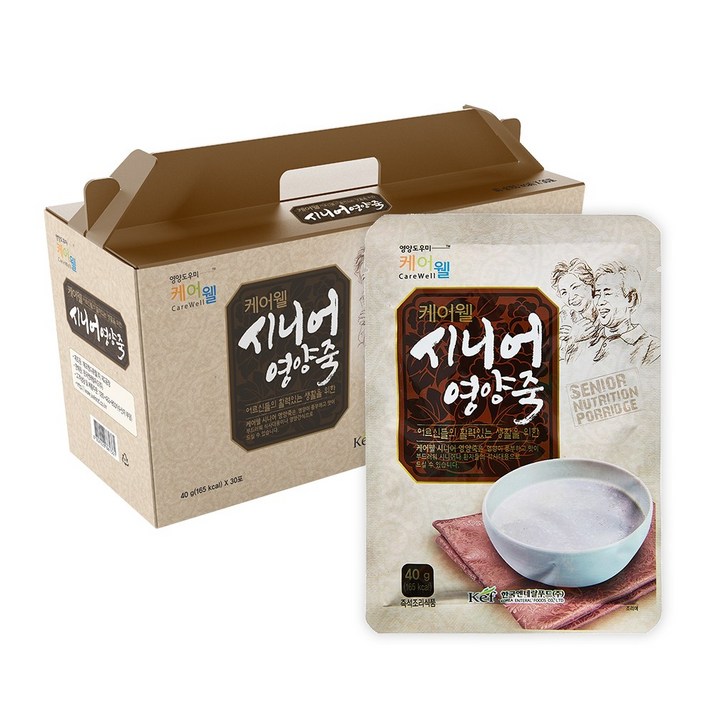 케어웰 시니어영양죽, 40g, 30개 케어웰 시니어영양죽, 40g, 30개