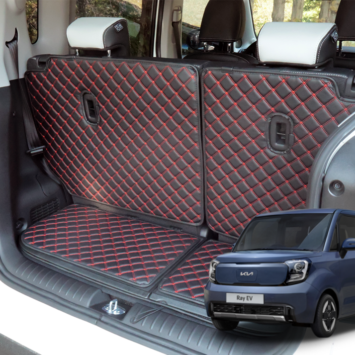 기아 레이 EV 신형 퀼팅 트렁크매트 등받이 풀세트 커버, 더 레이 EV 2열 일체폴딩형