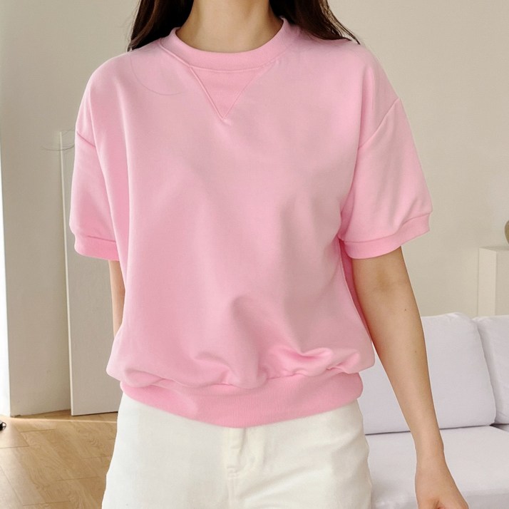 반팔 맨투맨 티셔츠