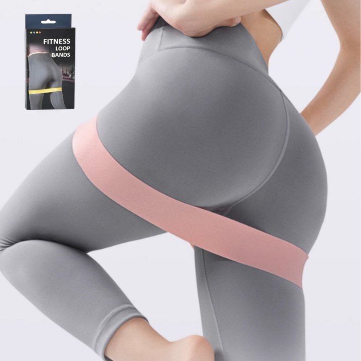 FEEL수품 스쿼트 힙업 밴드 3종 세트, 1세트, 분홍살구선홍
