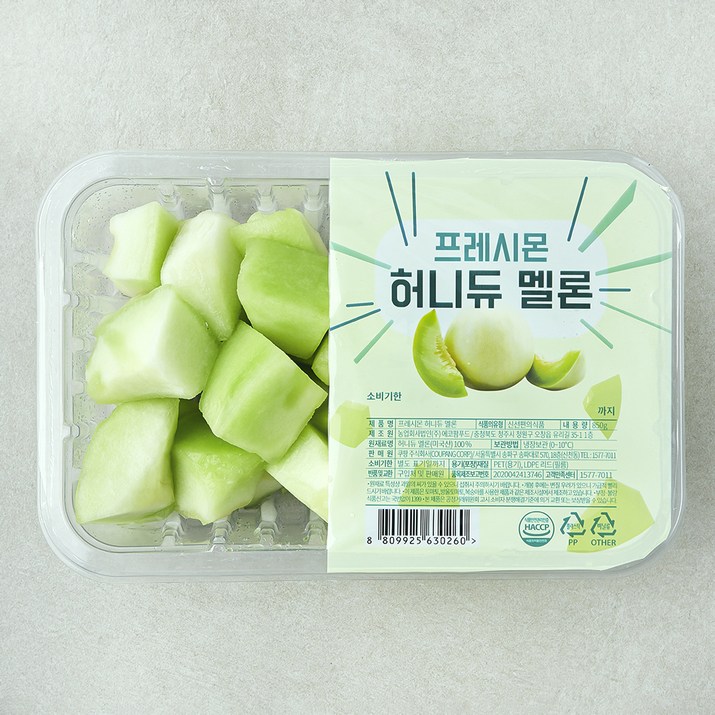 프레시몬 컷팅 허니듀 멜론, 1개, 850g 프레시몬 컷팅 허니듀 멜론, 1개, 850g