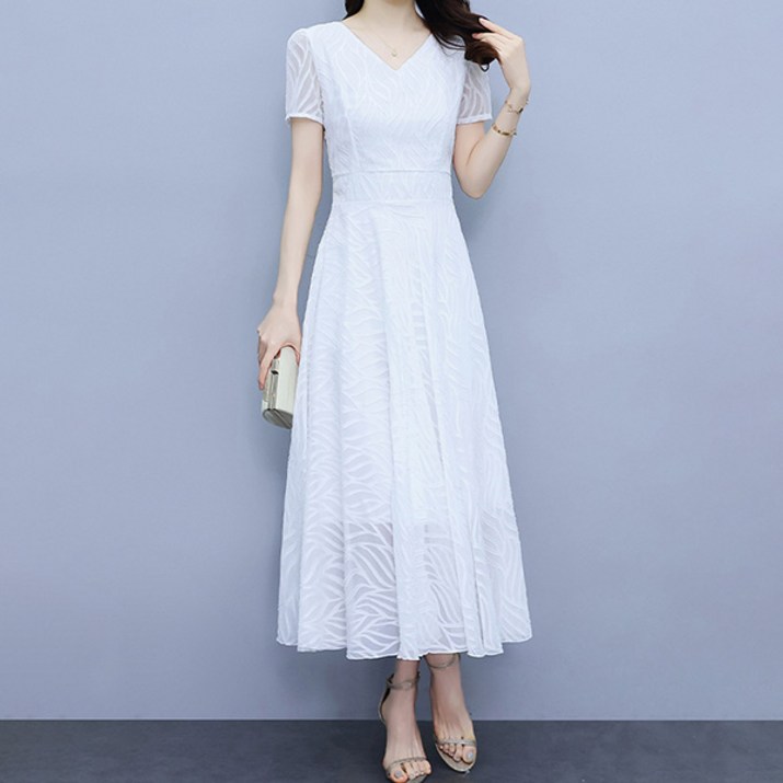 포플러앤씨 듀엘루 브이 원피스 P24SMOPS031015 빅사이즈 포함