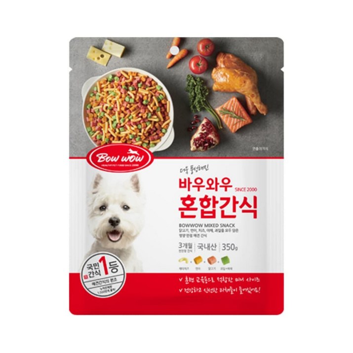 바우와우 혼합간식 강아지간식 150g, 본상품선택, 1개
