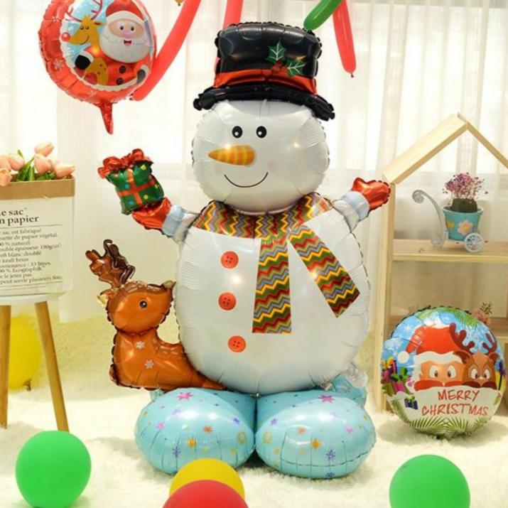 중대형 100cm 이상 크리스마스 스탠딩 에어벌룬 눈사람 은박풍선, 크리스마스 눈사람 6878208024