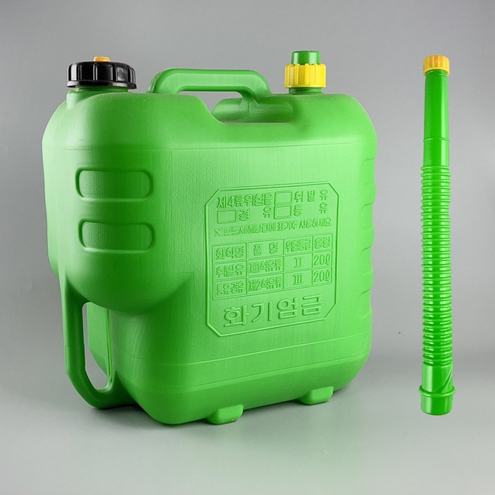 형창플라스틱 석유통 20L, 색상 4종, 선택1 가방자바라 20L (녹색), 1개