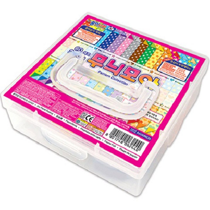 종이나라 무늬모아 색종이 케이스 300p, 60색, 1개입 종이나라 무늬모아 색종이 케이스 300p, 60색, 1개입