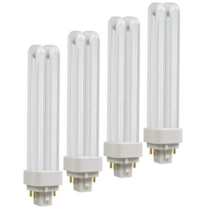 오스람 삼파장 콤팩트 형광램프 4핀 26W DULUX D/E 26W/865, 주광색, 4개