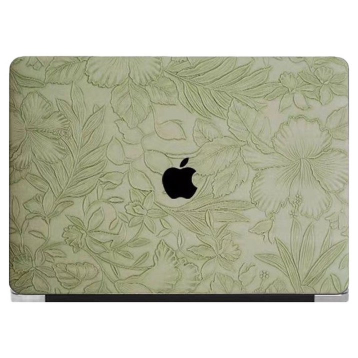 골드로드 애플 맥북 플라워 텍스처 케이스