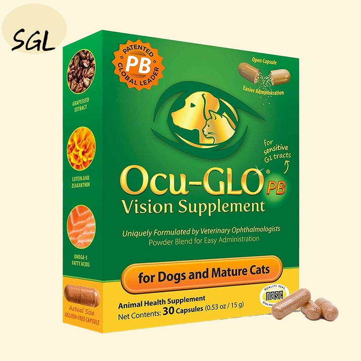 오큐글로 파우더 강아지 고양이용 눈건강 시력 30캡슐 강아지  SGL