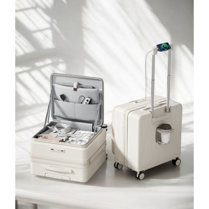 전면오픈 18인치 캐리어 기내용 화물용 기내용 캐리어 측면개방 노트북 캐리어