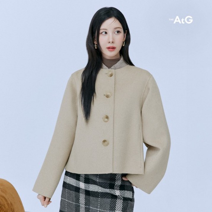 2만원인하 엣지 24FW 메리노울 핸드메이드 크롭자켓 2만원인하 엣지 24FW 메리노울 핸드메이드 크롭자켓