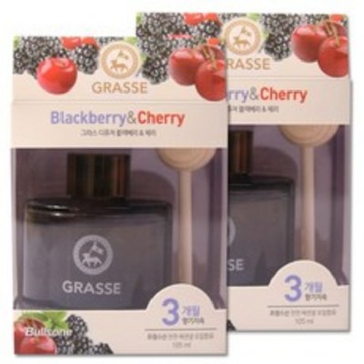 [불스원] 그라스 대용량 디퓨져 방향제 105ml * 2개