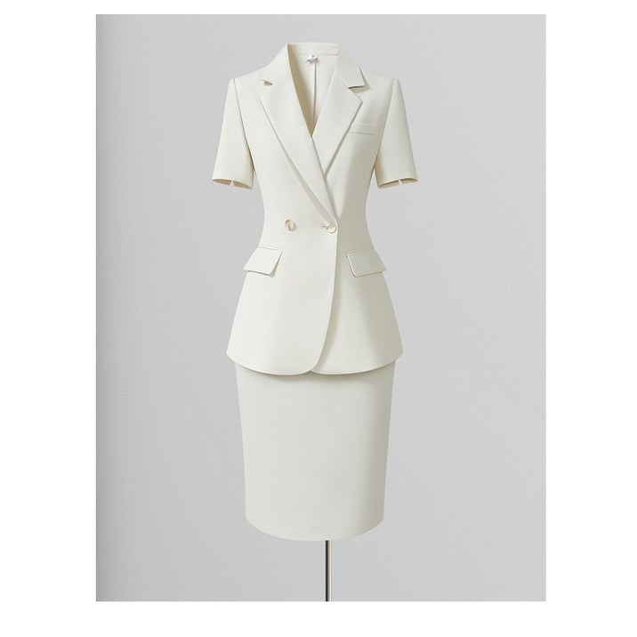 그루밍 (grooming) 여성 여름 고급 캐주얼 전문 정장 세트