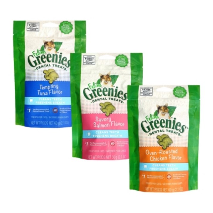 그리니즈 필라인 이빨과자 3종 콤보 3개입(60gX3P), 1개, 3종 세트