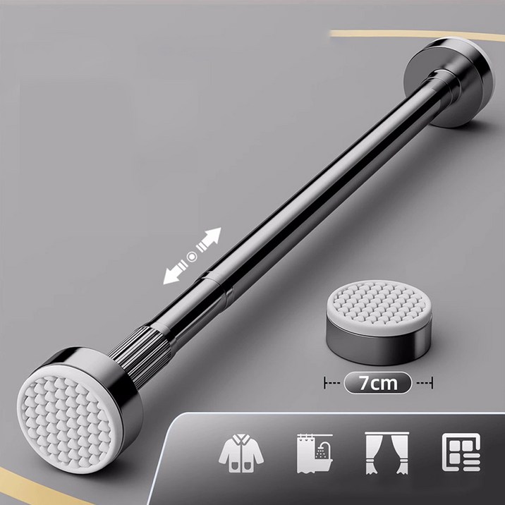 몽네스트 스테인레스 27mm 압축봉 커튼봉 행거