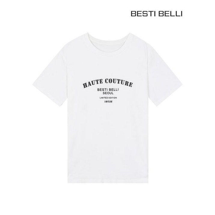 베스띠벨리 리미티드에디션 라운드 티셔츠 아이보리 BGIBF9830 768213