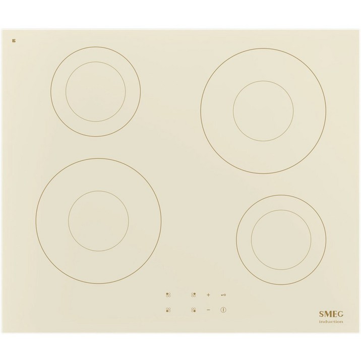 스메그 SI2641DP 4구 인덕션 60cm 크림 주방 인테리어 리모델링 레트로 화이트