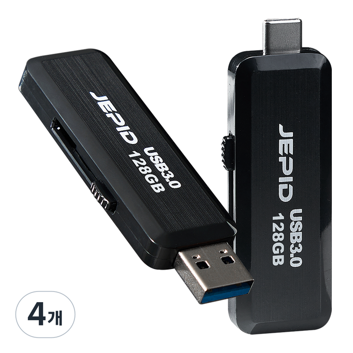 제피드 USB 메모리 3.0 C타입, 4개, 128GB