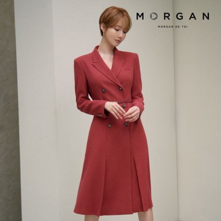 런칭 가격 119,900원 MORGAN 테일러드 어텀 원피스