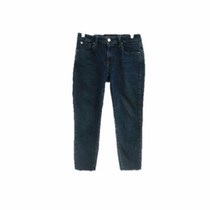 게스 Guess 진청 데님 스키니컷팅진 여자 L 34 7928