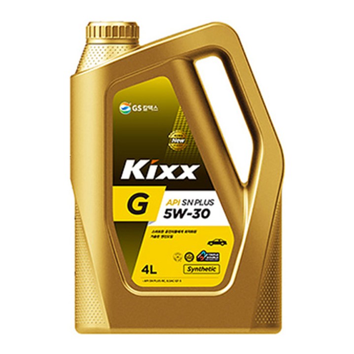 킥스 G SN 합성 가솔린 엔진오일 5W30 4L, 단일 상품, 1개