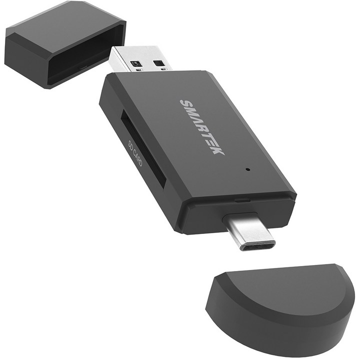 스마텍 C타입 USB 멀티 OTG 카드리더기, STAH200, 혼합색상 스마텍 C타입 USB 멀티 OTG 카드리더기, STAH200, 혼합색상