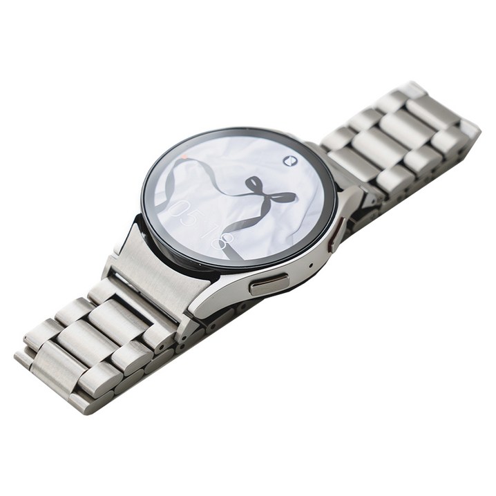 누아트 갤럭시워치 호환 날개형 원터치 메탈 스트랩 20mm