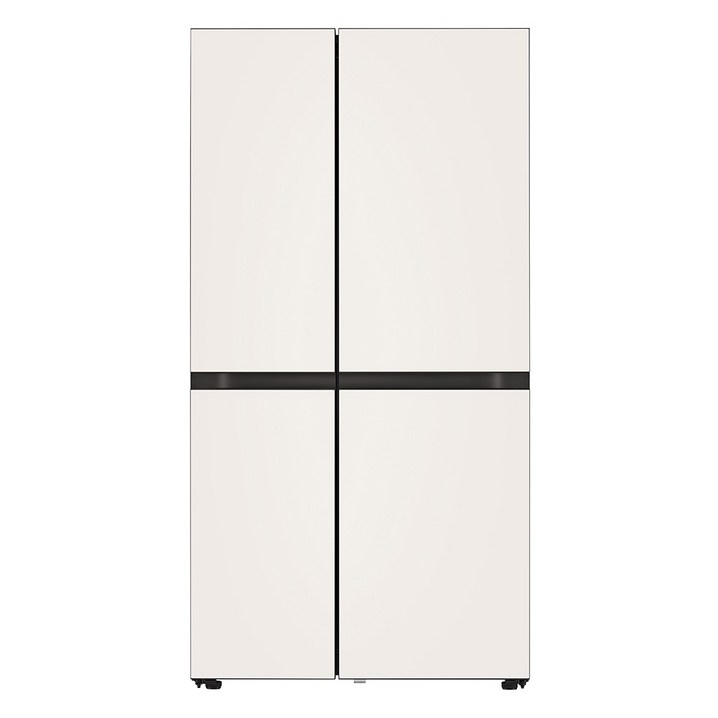 LG전자 디오스 오브제컬렉션 양문형 냉장고 글라스 832L 방문설치, 글라스 베이지, S834BB10 6976329716