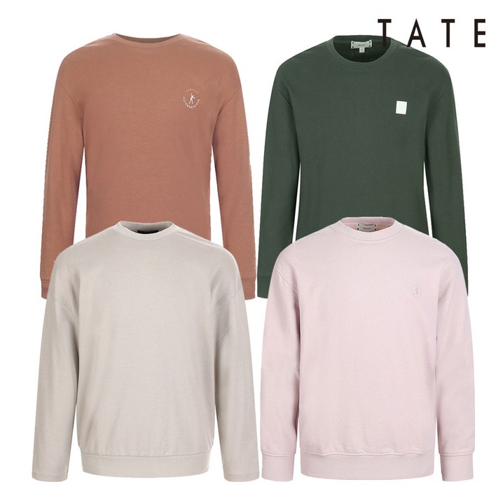TATE 남녀공용 맨투맨 티셔츠 4종 택1