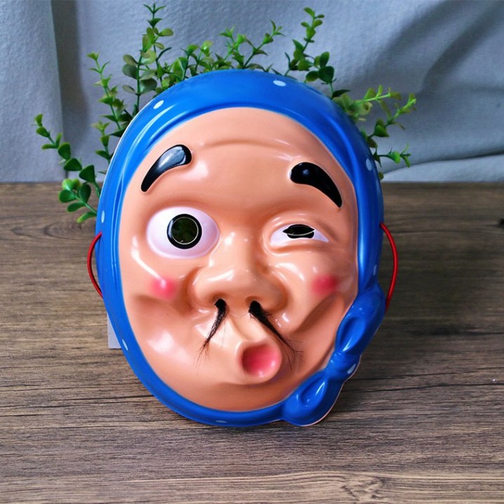 당일출고코믹얼굴가면 무도회 가면 얼굴 장기자랑 파티 마스크 운동회 응원 소품 할로윈 못생긴 남자 익