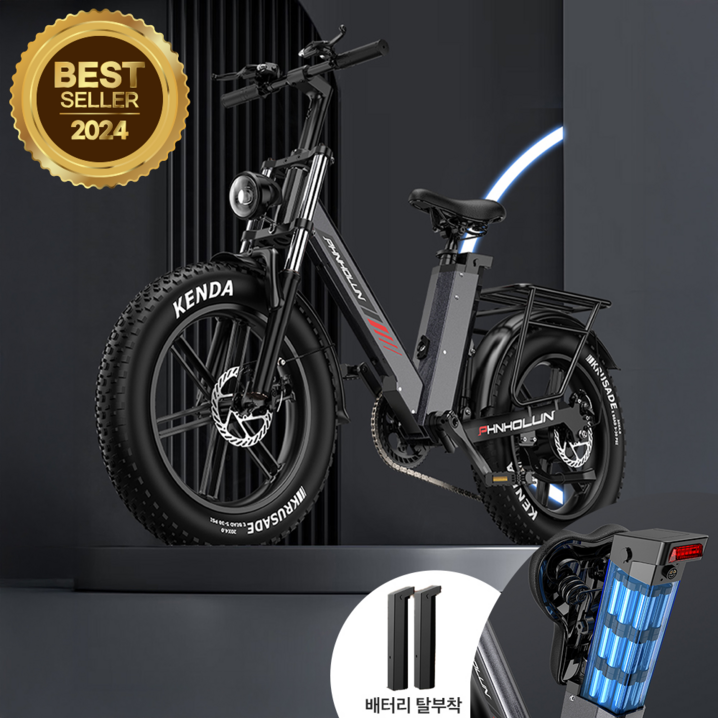 엠모션 전기자전거 팻바이크 오프로드 MTB 전기자전거 배달용 출퇴근용 48V, 1개, 170cm, 스페이스 그레이  17.5AH  주행거리 60km