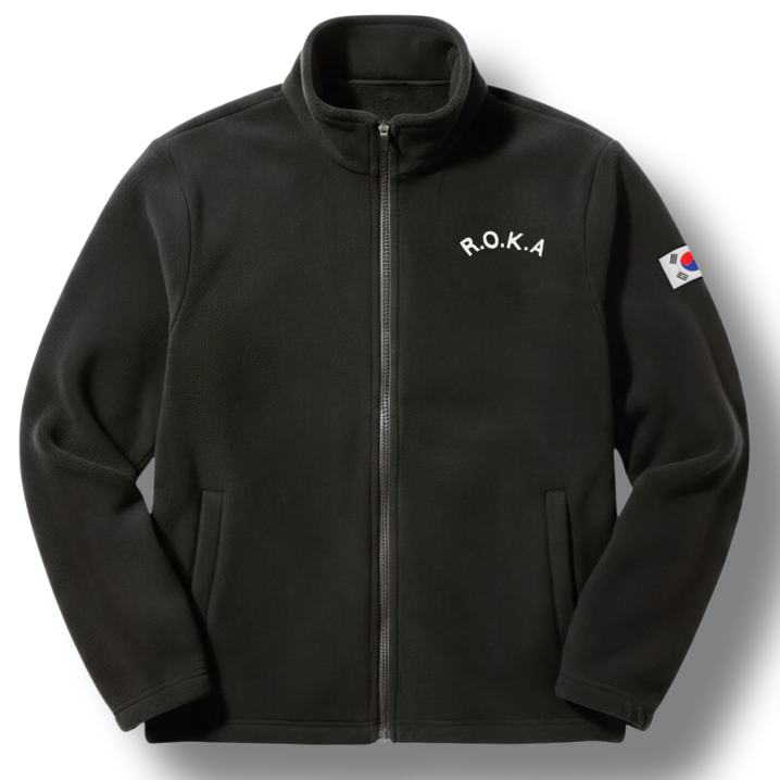 macci 마찌 히트포뮬러 ROKA 자수 코리아 아미 보아털 기모 로카 후리스 집업 정품