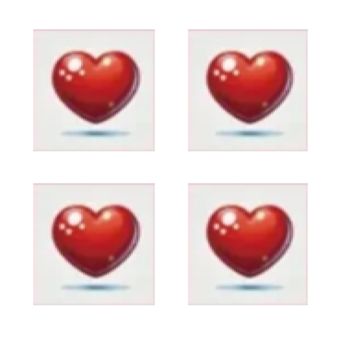 국내도어락 카드키 스티커형 부착식 키태그 하트 스티커키 4EA