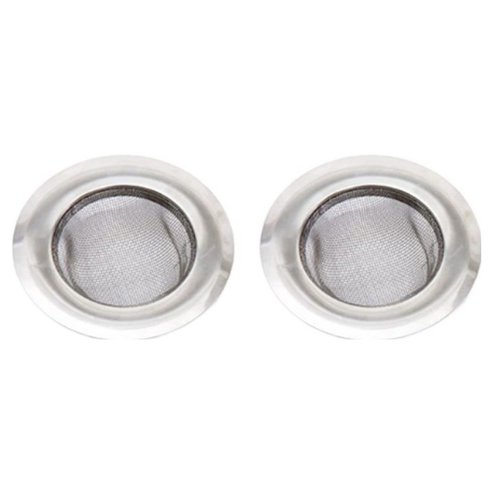 리브리카 주방 싱크대 스테인리스 개수대 배수구 촘촘망 7cm, 실버, 2개