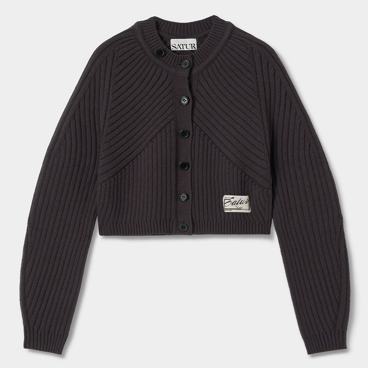 세터 여성용 소프 커브드 니트 가디건 SA233WKT01BR