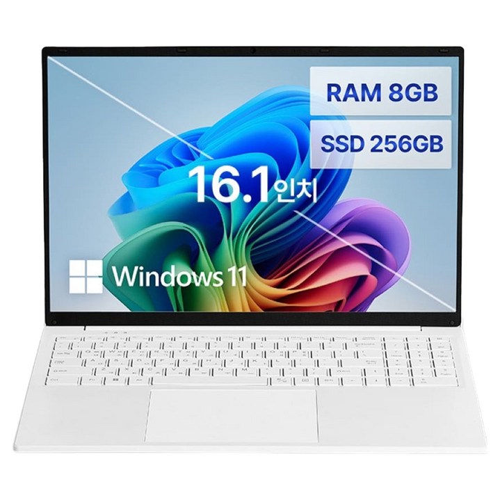 베이직스 베이직북 16 Nseries N95, White, 256GB, 8GB, WIN11 Pro, BB1624FW