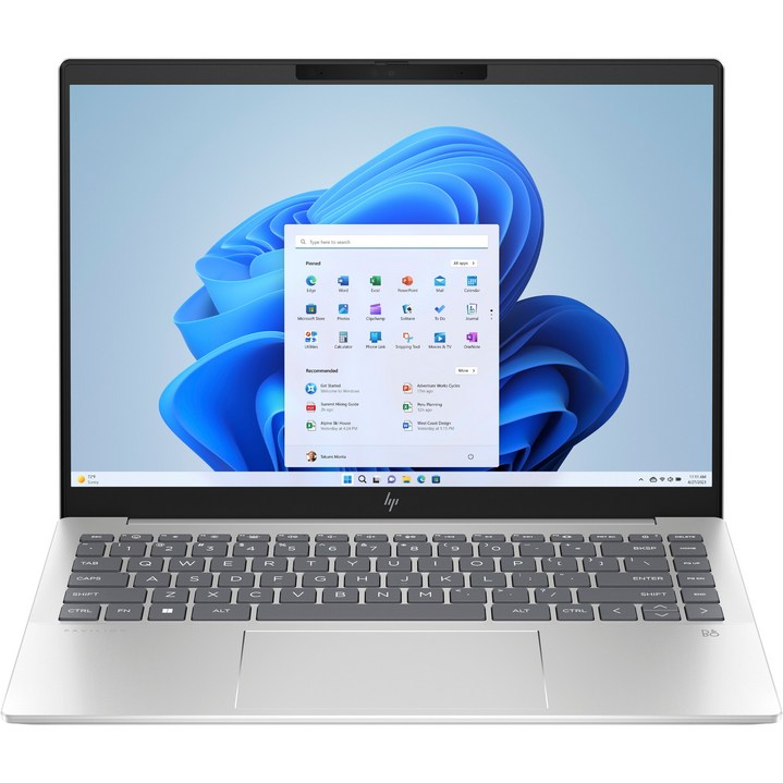 HP 2023 파빌리온 플러스 14 코어i7 인텔 13세대, 내추럴 실버, 512GB, 16GB, WIN11 Home, 14-ew0019TU