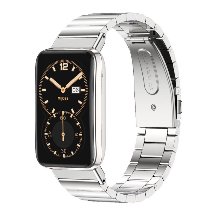 포유 메탈 샤오미 미밴드8 프로 호환 스트랩 시계줄 루프 밴드 줄