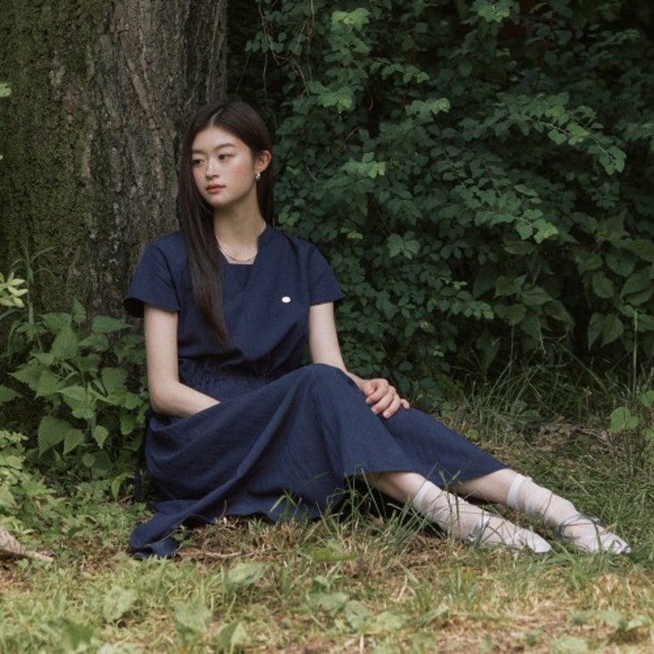 매장정품 ADAUL Two way string long dress - navy 5007064792 465779