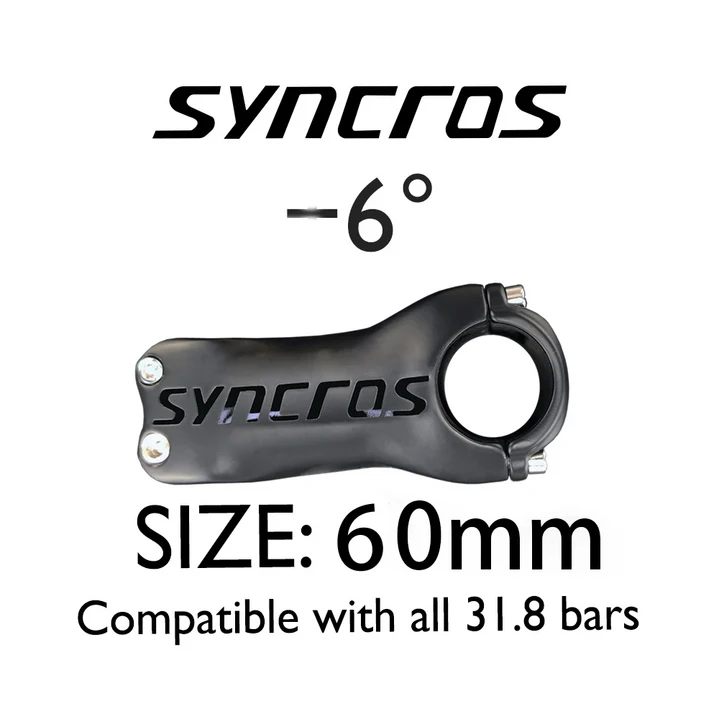 자전거핸들바 Syncros 초경량 탄소 M 자전거 줄기 각도-6/17도 60/70/80/90/110/110/120mm SL 모델 도로 액세서리