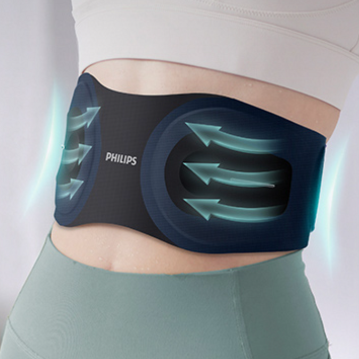 필립스 복부 허리 뱃살 온열 EMS 벨트 마사지기 PPM4332DB